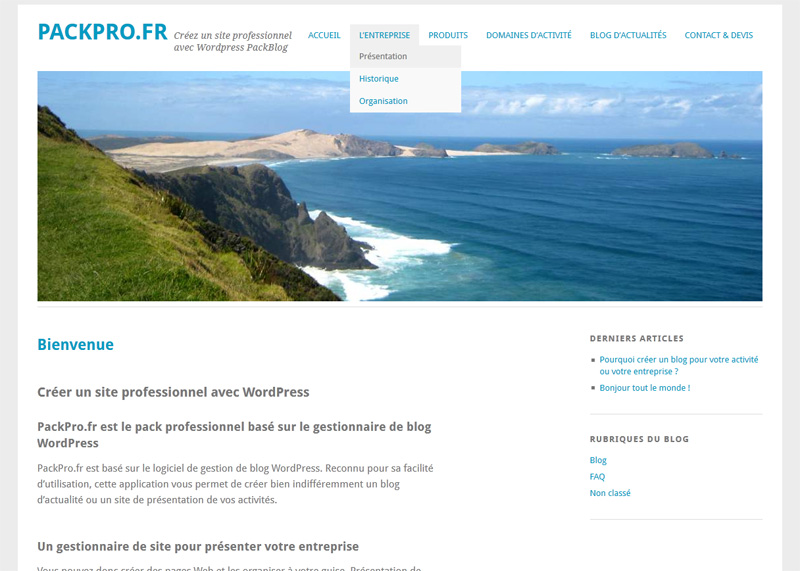 PackPro : créez un site professionnel